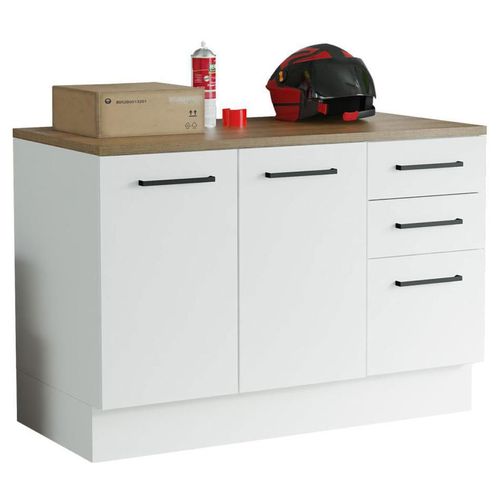 Gabinete Bajo Almacenamiento Garaje Madesa con Encimera 02