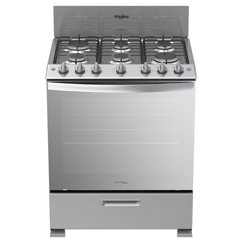 Estufa Whirlpool 6 quemadores 30" Door Stop System WFR3200D Gris