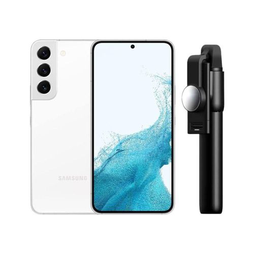 Galaxy S22 Plus 128GB Blanco Reacondicionado más Baston Bluetooth