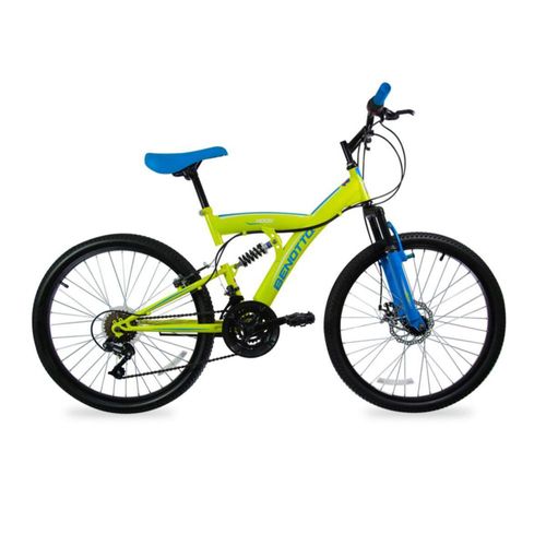 Bicicleta BENOTTO Montaña HOOK R24 18V. Hombre DS Frenos Delantero Disco Mecanico/Trasero 'V' Acero Amarillo Brillante/Azul Talla:UN