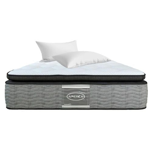 Colchón América Queen Size Ortopédico Bloom PerfectSide Con Almohadas