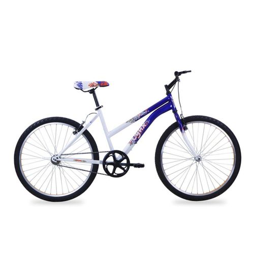 Bicicleta LYNX Montaña R26 1V. Mujer Frenos 'V' Acero Azul Oscuro/Blanco Talla:UN