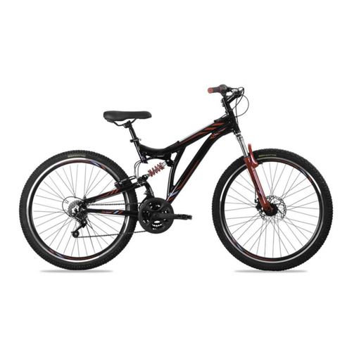 Bicicleta BENOTTO Montaña DS-500 R27.5 21V. Hombre Frenos Delantero Disco Mecanico/Trasero 'V' Aluminio Negro/Rojo Talla:UN