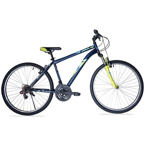 Bicicleta WOLF Montaña R27.5 18V. Hombre FS Frenos 'V' Acero Azul/Verde Limon Talla:UN