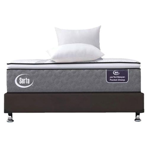 Colchón Serta King Size Colchoneta Confort Foam Natural con Box