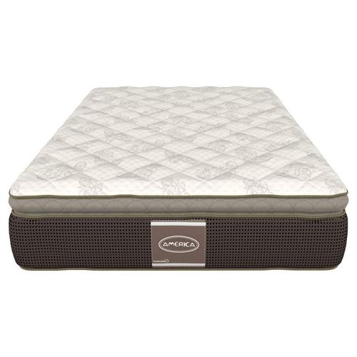 Colchón América King Size Ortopédico Euro Pillow Top Dubay