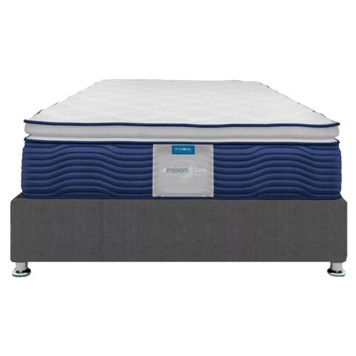 Colchón Restonic Queen Size Ortopédico Libre de Ácaros Con Box Gris