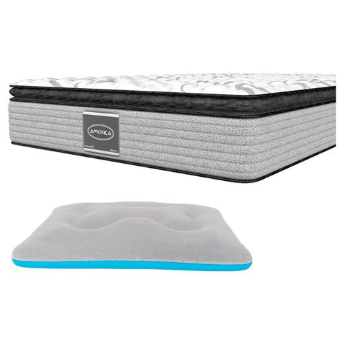 Colchón Queen Size América Perfect Side + Cama Para Mascota