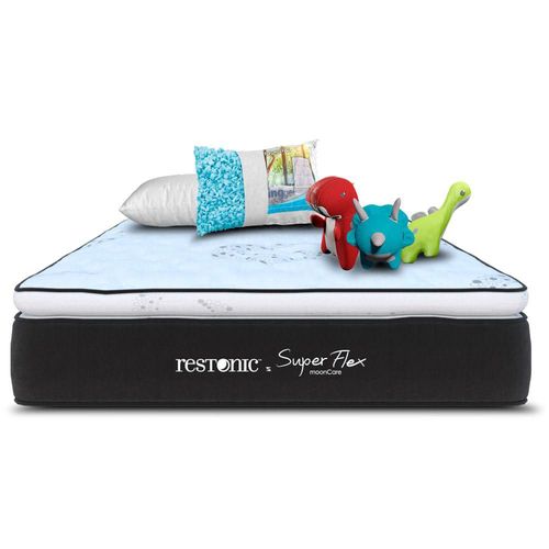 Colchon Restonic Matrimonial Mega Colchoneta + Almohada Foam +Peluche