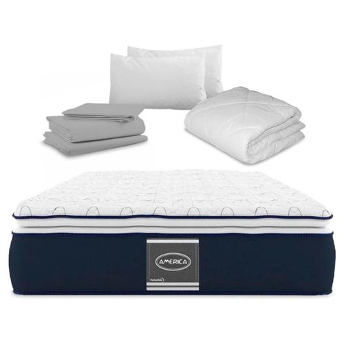 Colchon America Matrimonial Ortopédico Perfect Side + Blancos Bleden