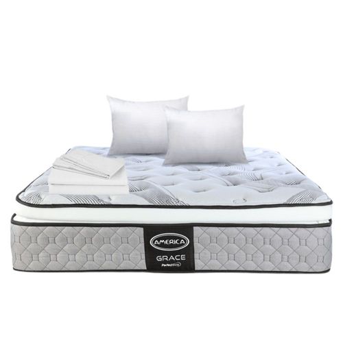 Colchón América Grace Matrimonial + 2 Almohadas + Sabanas Matrimonial Ensueño
