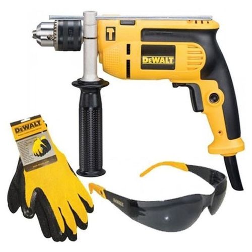 PACK TALADRO ROTOMARTILLO DEWALT DWE1650SI-B3 C/ GUANTES Y GAFAS