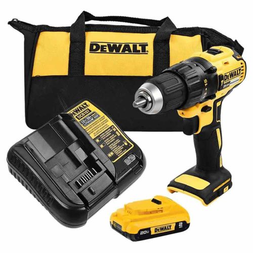 KIT TALADRO PERCUTOR ATORNILLADOR DEWALT 1/2'' 20V