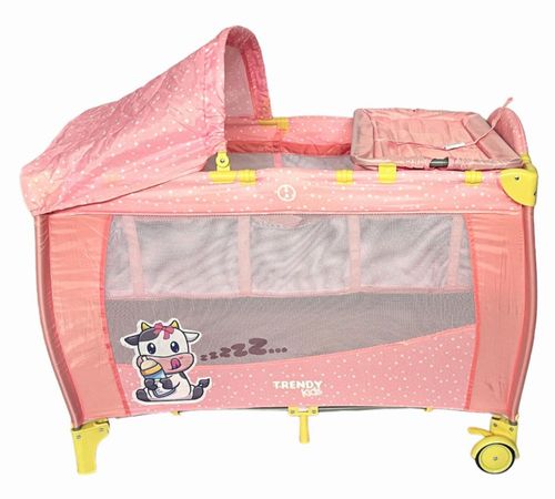 Cuna Corral Vaquita Color Rosa