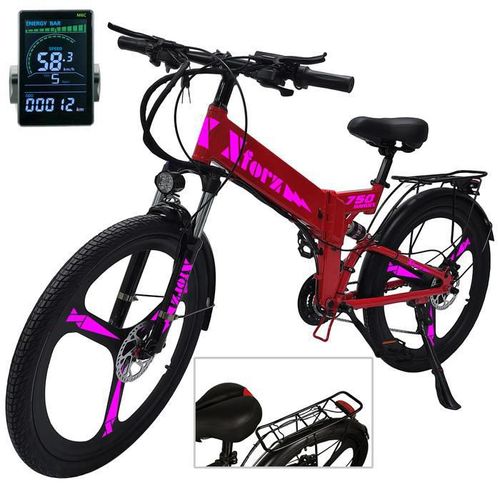 Bici eléctrica con bateria MXMOJ-002 Xforz Mount750TourRed