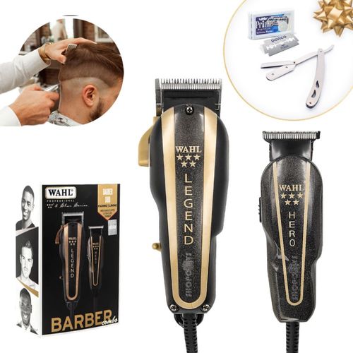 Wahl Barber Combo Profesional Cortadora Terminadora + Regalo