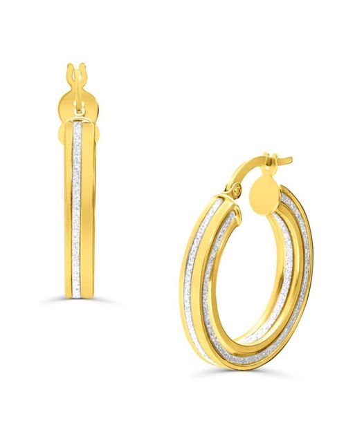 Arracadas Huggies de Oro Amarillo 14K LAS19-290