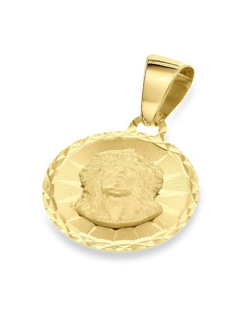 Medalla Circular Divino Rostro Oro 14K 12Mm FONJ12C-DR1
