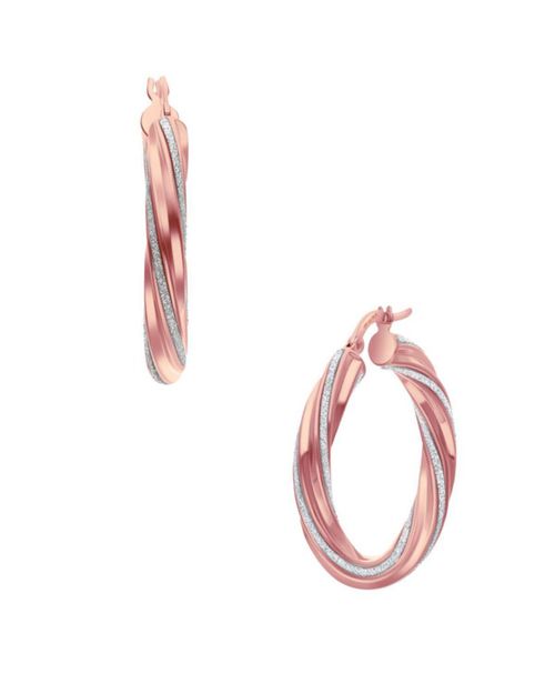 Arracadas De Oro Rosa 14K