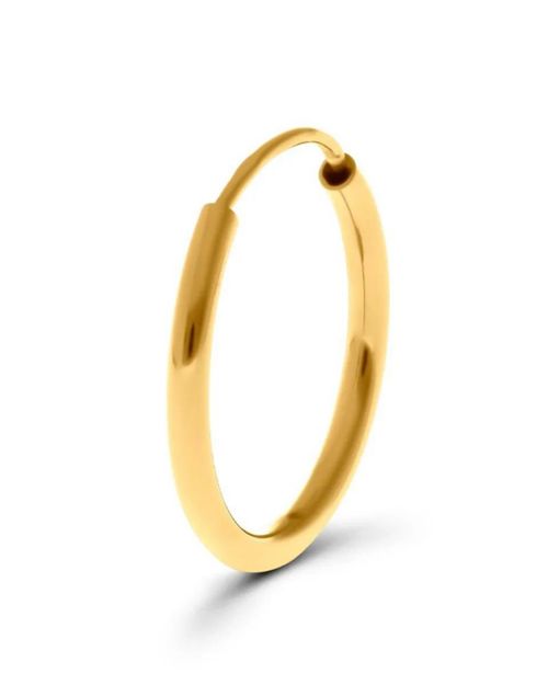 Arracada De Oro Amarillo 14K Individual Chica