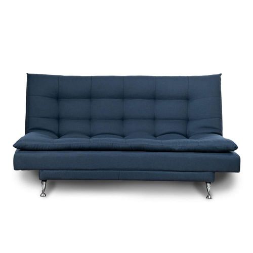 Sofá Cama Atlas del descanso Matrimonial 3 Posiciones Modelo Paris Color Azul