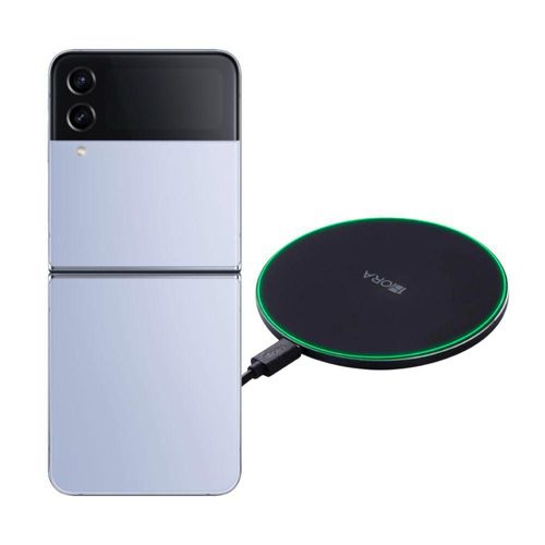 Galaxy Z Flip 4 128GB Azul Reacondicionado más Cargador Genérico