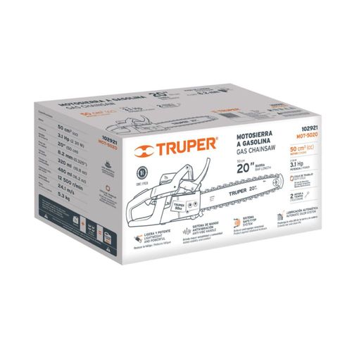 Motosierra 50 cc a gasolina barra 20pul