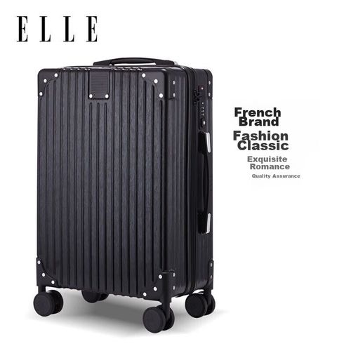 Maleta ELLE 5510B Negra 69x46x24 cm con ruedas 360° y cerradura TSA