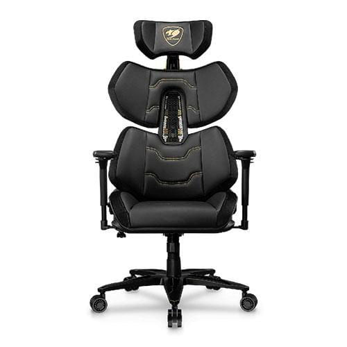 Silla Cougar Terminator elite black/gold ergonica