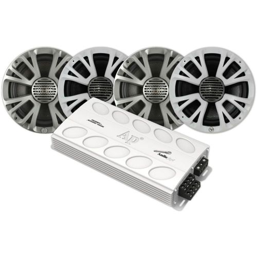 Paquete Audio Marino 4 Bocinas 1 Ampli Audiopipe UTV RZR X3