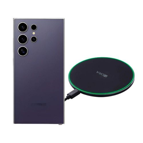 Galaxy S24 Ultra 256GB Morado Reacondicionado más Cargador Genérico