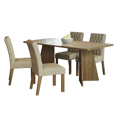 Mesa de Comedor con Mesa y 4 Sillas Harper Madesa MC