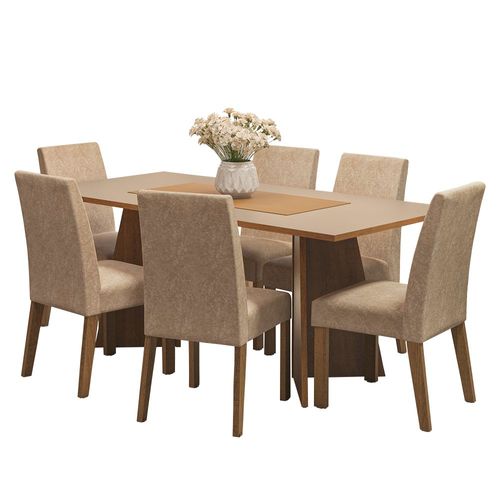 Mesa de Comedor con Mesa y 6 Sillas Simone Madesa MC