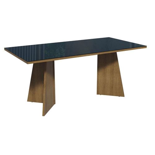 Mesa de Comedor Rectangular 5388 Color Marrón/Negro 1