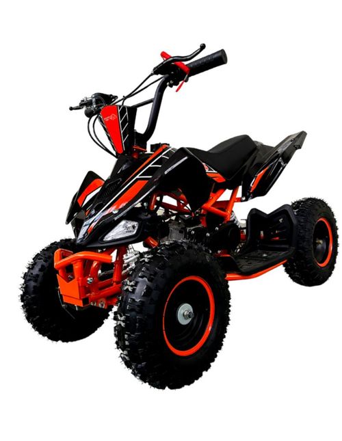 Mini Cuatrimoto Atv03 Naranja Motor 49cc Encendido Electrico