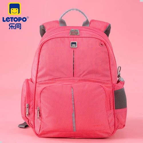 Mochila Letopo Spinalbag de plástico Melocotón para niño