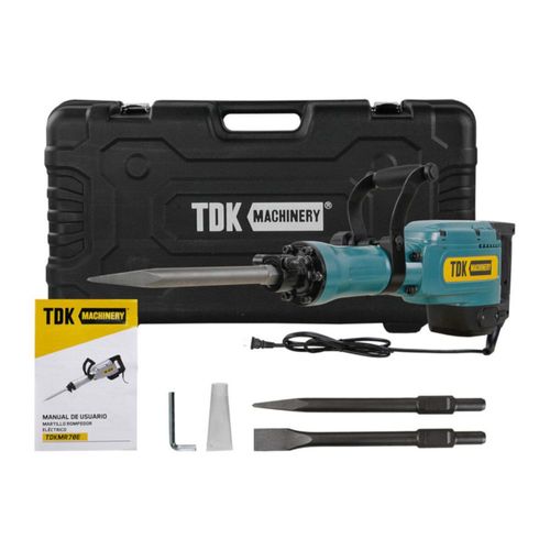 Martillo Demoledor Eléctrico Tdk Machinery 1700w/70j – TDKMR70E