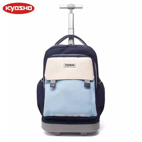 Mochila con ruedas Kyosho de poliéster Azul para niño