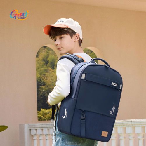 Mochila escolar Gmt amplia con protección Azul unisex