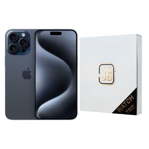 iPhone 15 Pro 128GB Azul CHIP Reacondicionado más Reloj Genérico