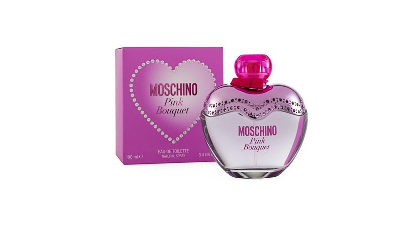 Moschino store pink bouquet