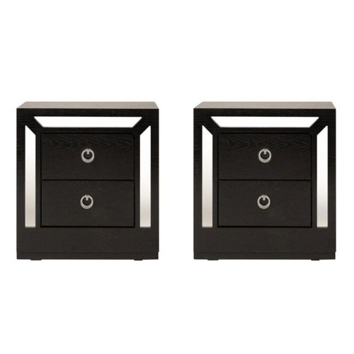 Set de 2 Buros Emilia Chocolate Kessa Muebles