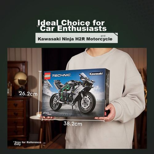Motocicleta LEGO TECHNIC 42170 Kawasaki Ninja H2R de plástico para niños
