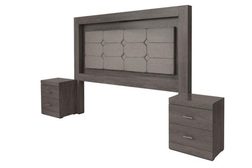 Recamara KS 3 Piezas Kirena Gris Kessa Muebles