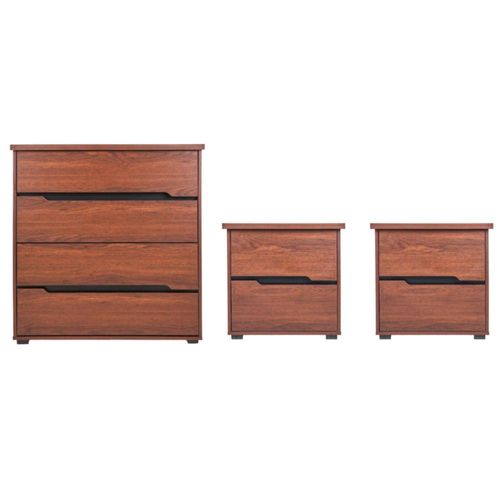 Set de Cajonera y 2 Buros Melory Nogal Kessa Muebles