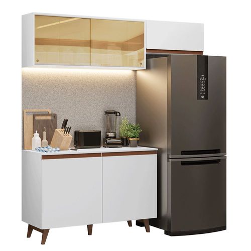 Cocina Modular Reims 190 cm Blanco Madesa 09