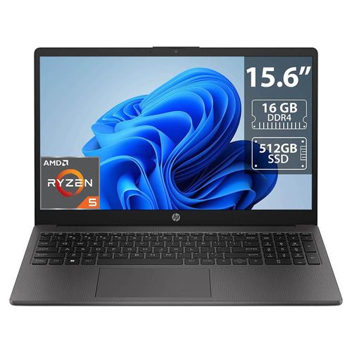 Laptop HP 255 G10: Ryzen 5 7530U, RAM 16GB DDR4, SSD 512GB, Pantalla 15.6", W11H