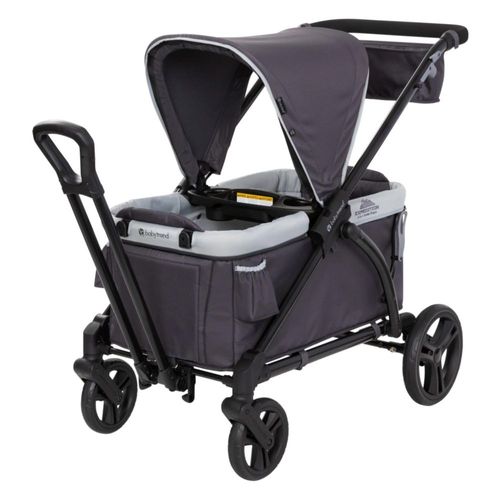 Carriola Para Bebé Vagon Baby Trend 2 En 1 Plegable 2 Bebes Liberty Midnight