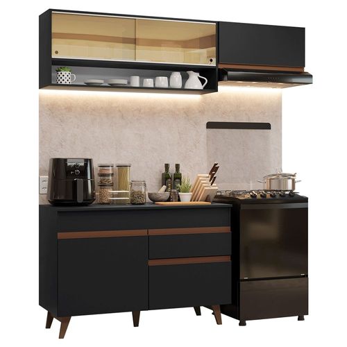 Cocina Modular Reims 190 cm Negro Madesa 06