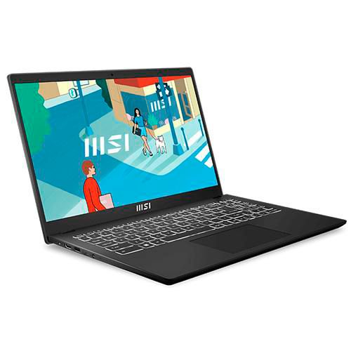 Laptop Msi Modern 15 Core I7 1355U 512Gb Ssd 16Gb Ddr4 15.6" Fhd Tec/Esp W11P Negro Inc/Mouse Modern 15 B13M-1090Mx